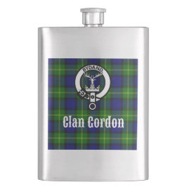 Klan Gordon Tartan Vapensköld Fickplunta
