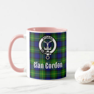 Klan Gordon Tartan Vapensköld Mugg