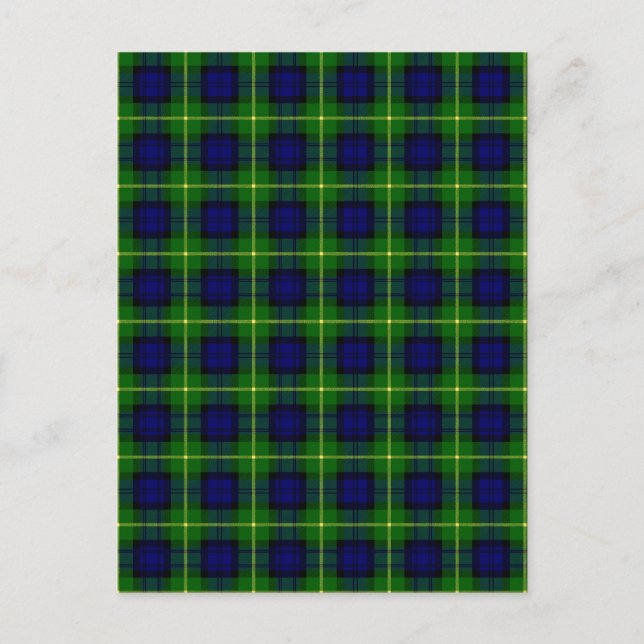 Klan Gordon Tartan Vykort (Framsida)