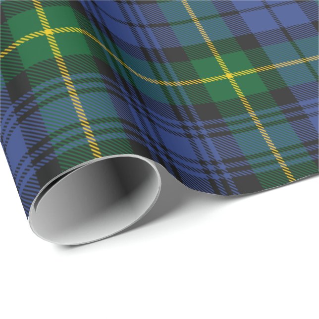 Klan Gordon Tartan Wrapping Papper Presentpapper (Rullad Hörn)