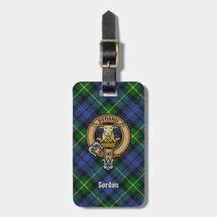 Klan Gordon Vapensköld över Tartan Bagagebricka