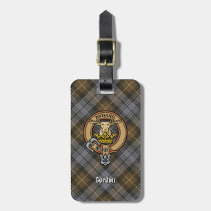 Klan Gordon Vapensköld över Weasted Tartan Bagagebricka
