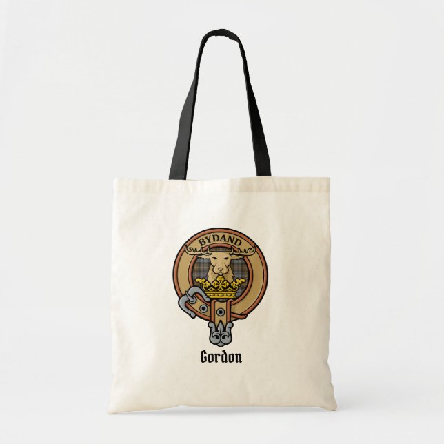Klan Gordon Vapensköld över Weasted Tartan Tygkasse (Framsidan)