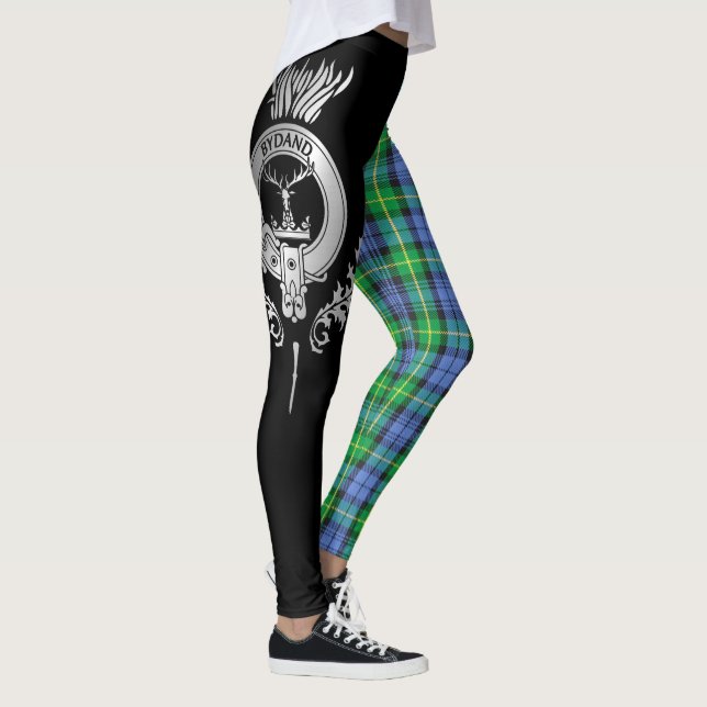 Klan Gordon Vapensköld & Tartan Leggings (Höger)