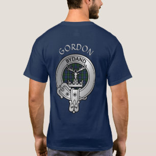 Klan Gordon Vapensköld & Tartan T Shirt