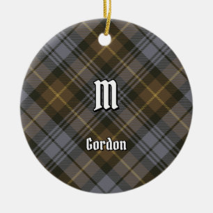 Klan Gordon Weasted Tartan Ceramic Ornament