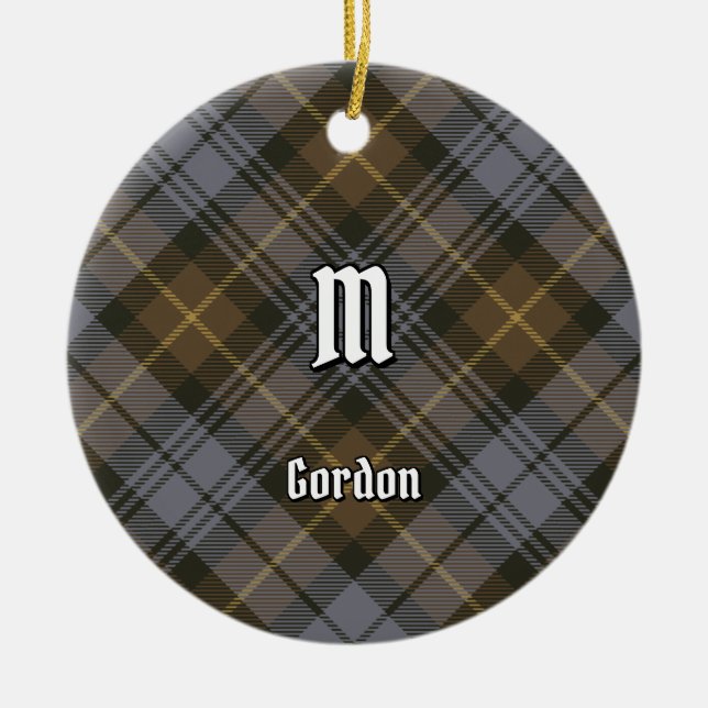 Klan Gordon Weasted Tartan Ceramic Ornament (Framsidan)