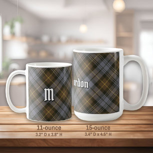 Klan Gordon Weasted Tartan Coffee Mugg