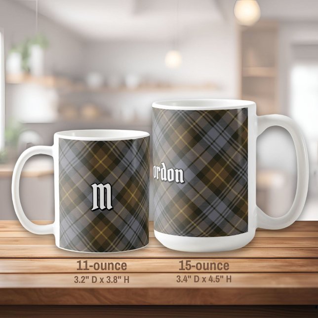 Klan Gordon Weasted Tartan Coffee Mugg (Skapare uppladdad)