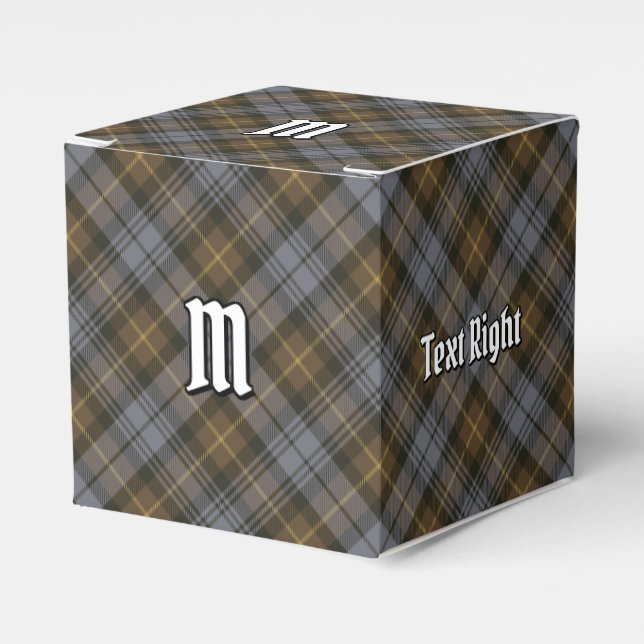 Klan Gordon Weasted Tartan Favor Box Presentaskar (Framsidan Sidan)