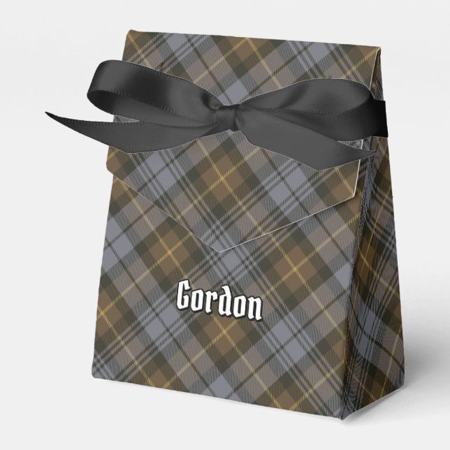 Klan Gordon Weasted Tartan Favor Box Presentaskar (Framsidan Sidan)