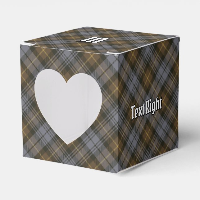 Klan Gordon Weasted Tartan Favor Box Presentaskar (Framsidan Sidan)
