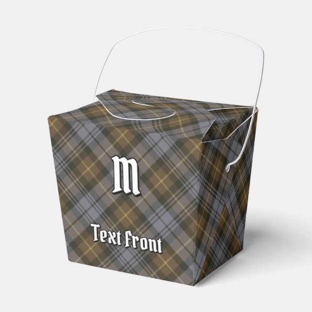 Klan Gordon Weasted Tartan Favor Box Presentaskar (Framsidan Sidan)
