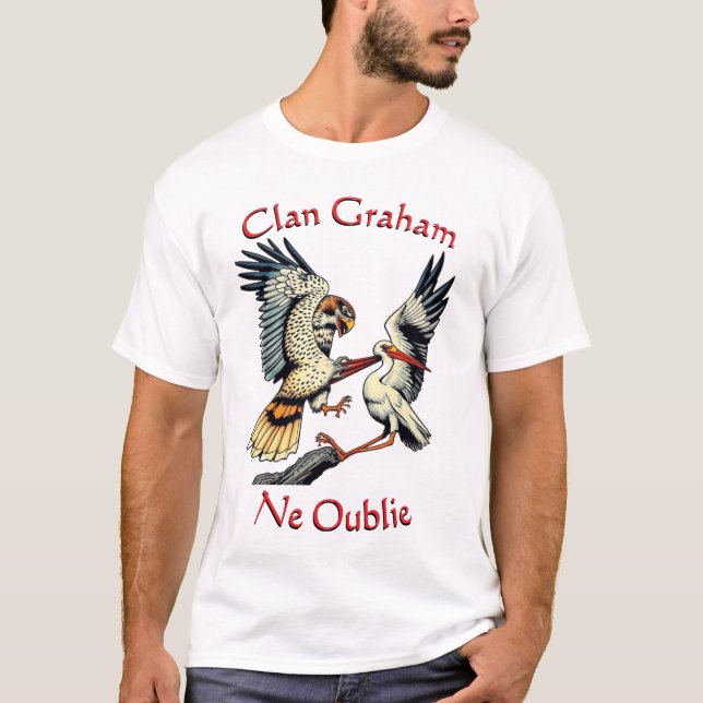 Klan Graham Falcon Stork Ne Oublie T Shirt (Framsida)