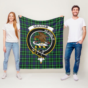 Klan Graham of Montrose Modern Tartan Play Fleecefilt
