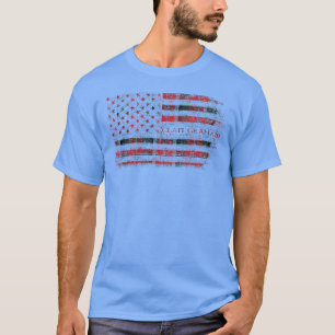 Klan Graham Red Scottish tartan US flagga kilt Sco T Shirt