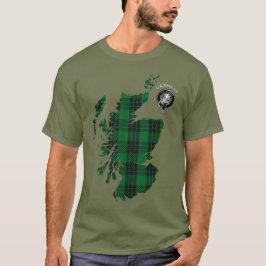 Klan Graham Tartan Karta & Vapensköld T-Shirt