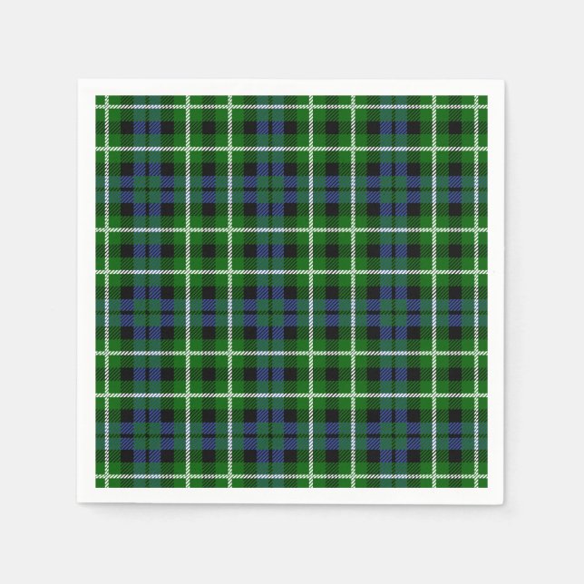 Klan Graham Tartan Pappersservett (Framsidan)