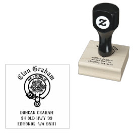 Klan Graham Vapensköld Badge Anpassade Rubber Frim Stämpel