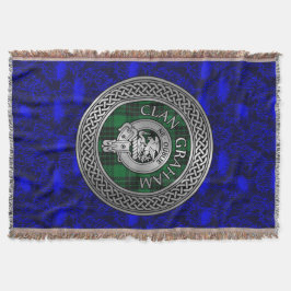 Klan Graham Vapensköld & Tartan Knot Filt