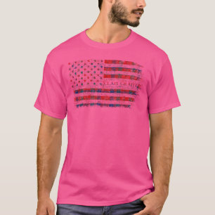 Klan Grant of Rothiemurchus Scottish tartan US fla T Shirt