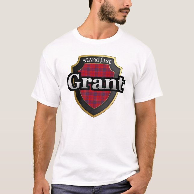 Klan Grant Scotland Tartan Dynasty Tee (Framsida)