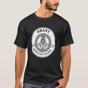 Klan Grant Scottish Thistle Highland Games T Shirt