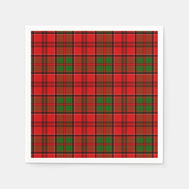 Klan Grant Tartan Pappersservett (Framsidan)