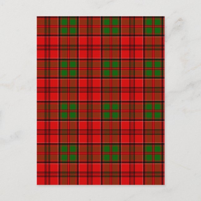 Klan Grant Tartan Vykort (Framsida)