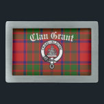 Klan Grant Vapensköld Badge & Tartan<br><div class="desc">Snyggt patch med Scottish Klan Grant vapensköld-bricka och tartan med anpassade text.</div>