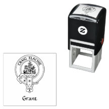 Klan Grant Vapensköld Rubber Frimärke