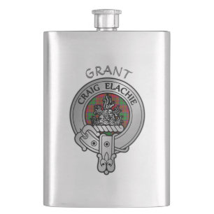 Klan Grant Vapensköld & Tartan Fickplunta