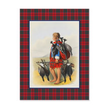 Klan Grant Vintage Illustration Tartan Ram