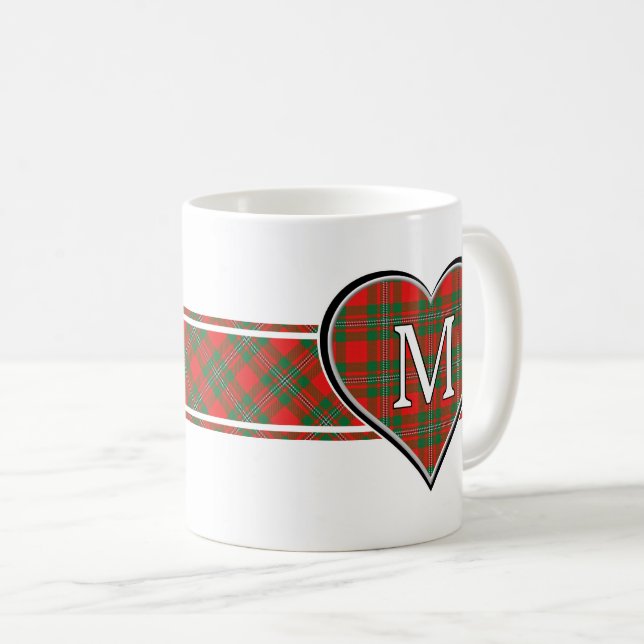 Klan Gregor MacGregor Tartan Heart Kaffemugg (Framsida höger)