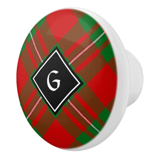 Klan Gregor Tartan Ceramic Knob Knopp (Höger)