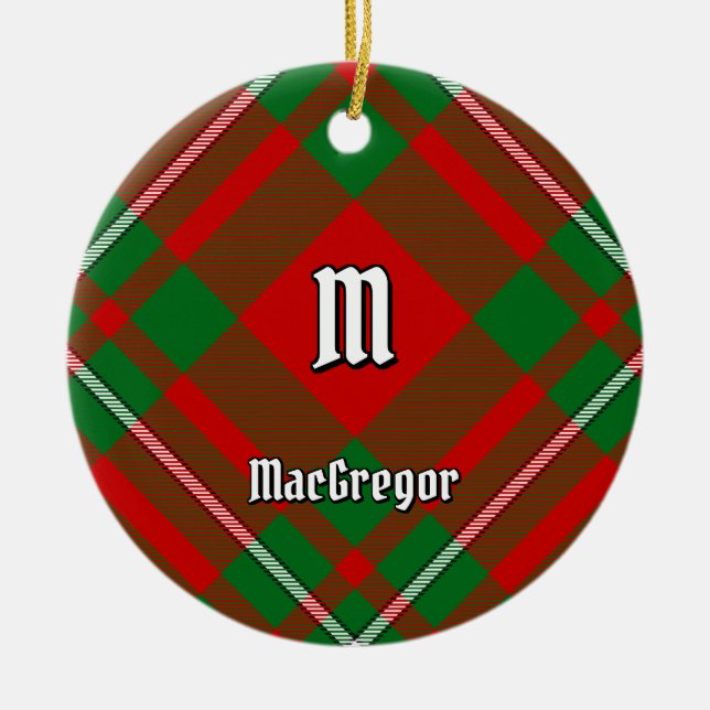 Klan Gregor Tartan Ceramic Ornament (Framsidan)