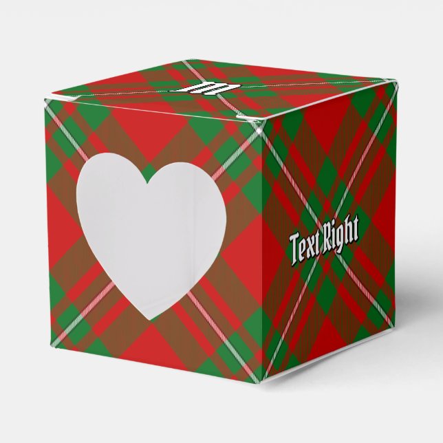 Klan Gregor Tartan Favor Box Presentaskar (Framsidan Sidan)