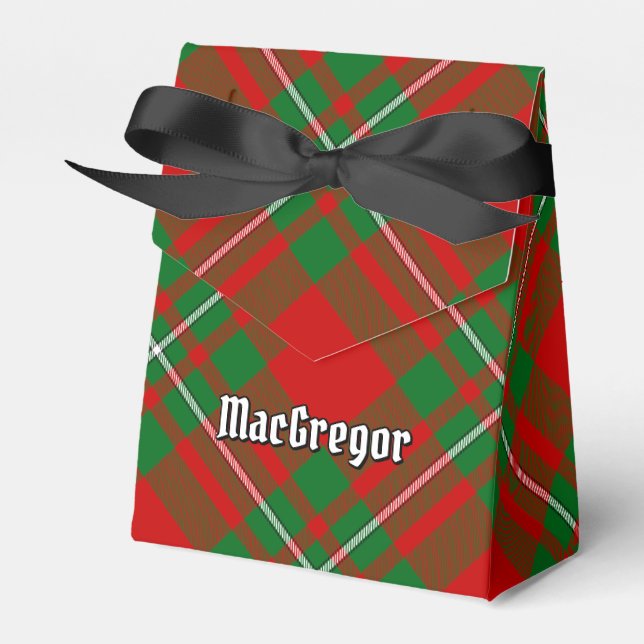 Klan Gregor Tartan Favor Box Presentaskar (Framsidan Sidan)