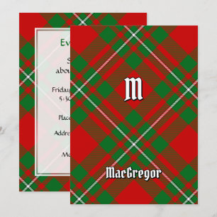 Klan Gregor Tartan-inbjudan Inbjudningar