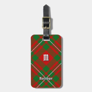 Klan Gregor Tartan Luggage Tag Bagagebricka