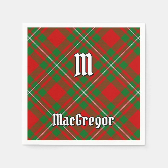 Klan Gregor Tartan Napkins Pappersservett (Framsidan)