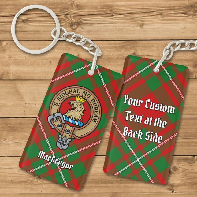 Klan Gregor Vapensköld över Tartan Keychain (Skapare uppladdad)