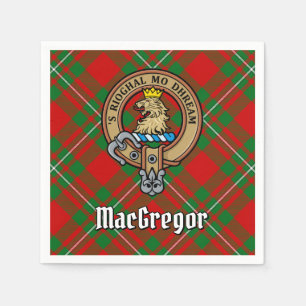 Klan Gregor Vapensköld över Tartan Pappersservett