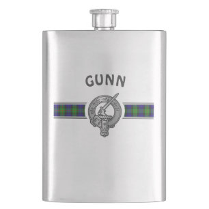Klan Gunn (Redigera) Vapensköld & Tartan Fickplunta
