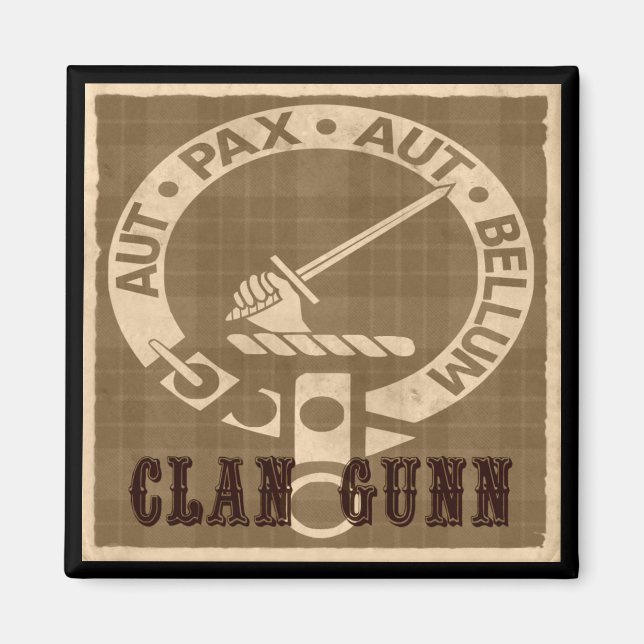 Klan Gunn Sepia Magnet (Framsidan)