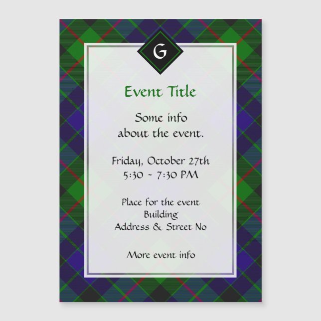 Klan Gunn Tartan (Framsida)