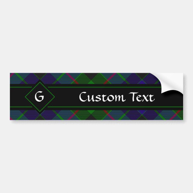 Klan Gunn Tartan Bumper Sticker Bildekal (Framsidan)