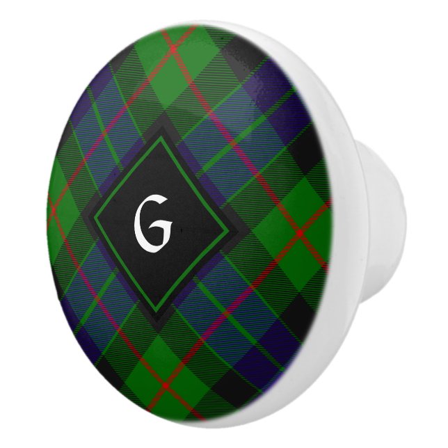 Klan Gunn Tartan Ceramic Knob Knopp (Höger)
