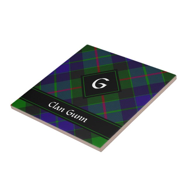 Klan Gunn Tartan Ceramic Tile Kakelplatta (Sidan)