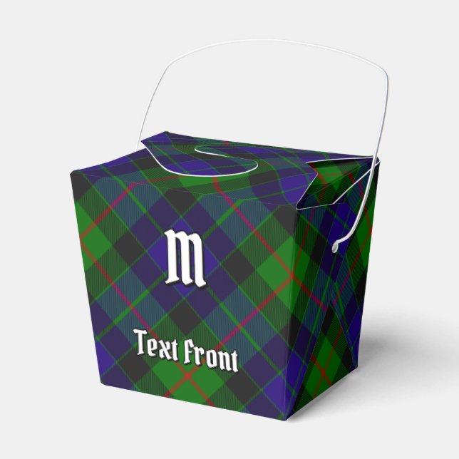 Klan Gunn Tartan Favor Box Presentaskar (Framsidan Sidan)